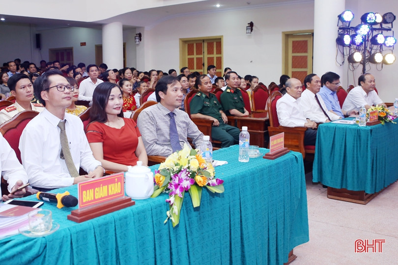 Cán bộ Công an thị xã Kỳ Anh nhất Hội thi Báo cáo viên giỏi tỉnh Hà Tĩnh