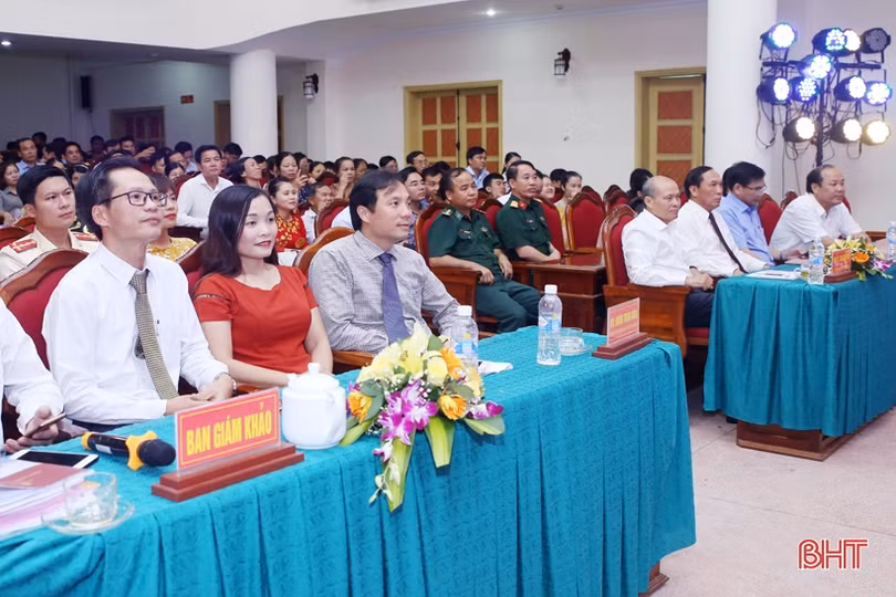 Cán bộ Công an thị xã Kỳ Anh nhất Hội thi Báo cáo viên giỏi tỉnh Hà Tĩnh