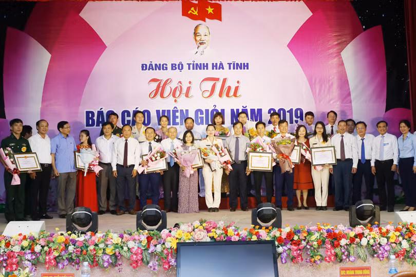 Cán bộ Công an thị xã Kỳ Anh nhất Hội thi Báo cáo viên giỏi tỉnh Hà Tĩnh