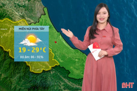 Dự báo thời tiết Hà Tĩnh ngày 31/10: Ngày có nắng, phổ biến không mưa