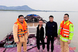 Xử phạt hơn 210 triệu đồng trường hợp khai thác cát trái phép trên sông Lam