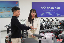 Sôi động thị trường xe điện tại Hà Tĩnh