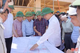 Đẩy nhanh tiến độ các công trình trường học nội trú liên cấp vùng biên Hà Tĩnh