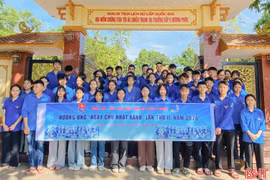Sôi nổi hưởng ứng "Ngày Chủ nhật xanh toàn quốc" của tuổi trẻ Hà Tĩnh