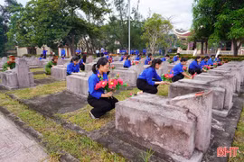 Sôi nổi các hoạt động tri ân Ngày Thương binh - Liệt sĩ của tuổi trẻ Hà Tĩnh