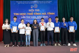 Trao 87 giải thưởng tại Hội thi Tin học trẻ Hà Tĩnh năm 2026