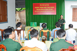 Học viện Hậu cần trao tặng nhà tình nghĩa cho vợ liệt sỹ ở Thạch Hà