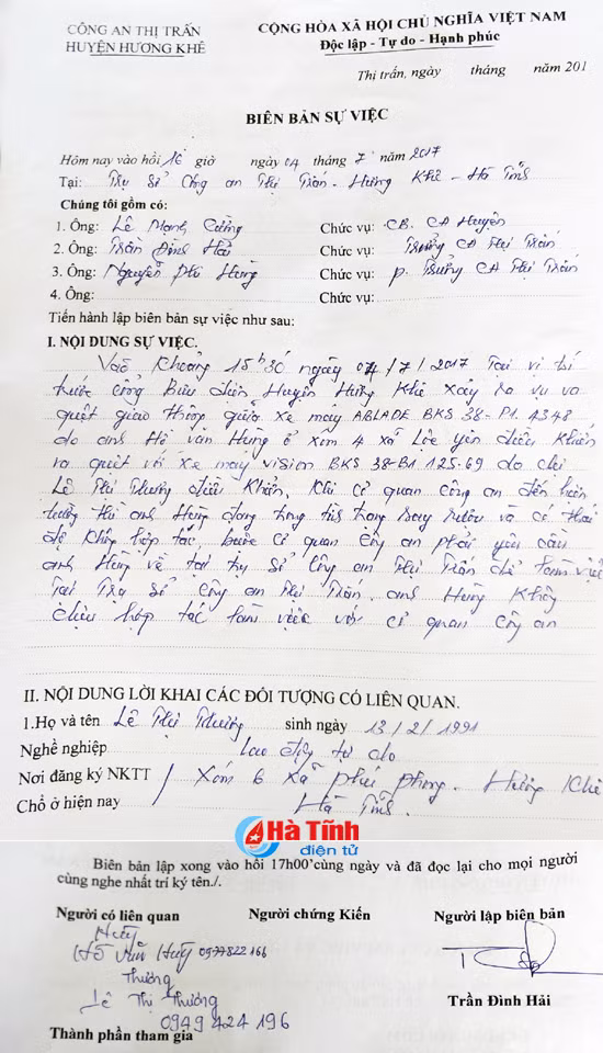 uong ruou gay tai nan con chong doi cong an doa danh nan nhan