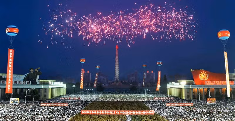 trieu tien ban phao hoa nhay mua mung vu phong ten lua dan dao