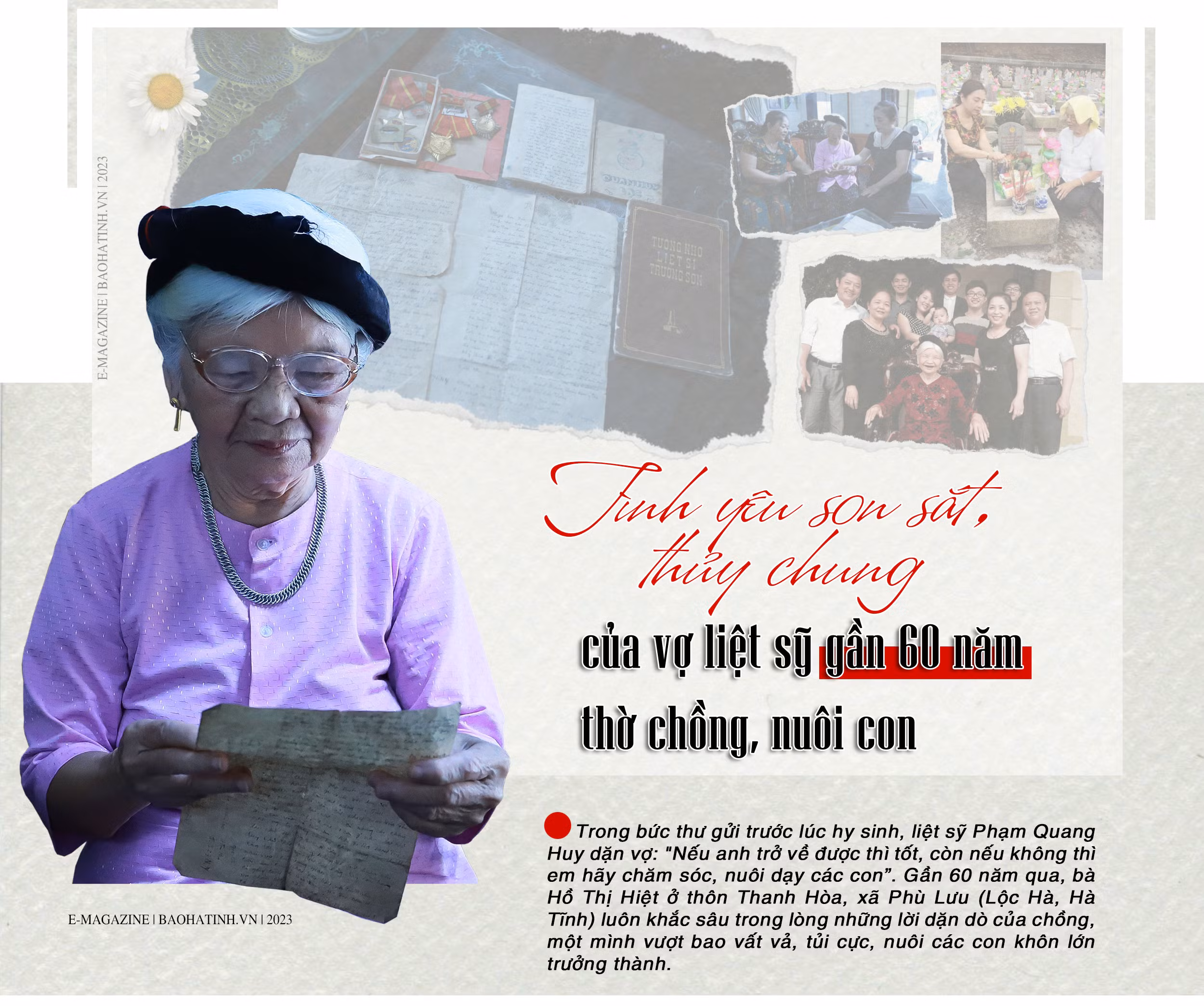 Tình yêu son sắt, thủy chung của vợ liệt sỹ gần 60 năm thờ chồng, nuôi con