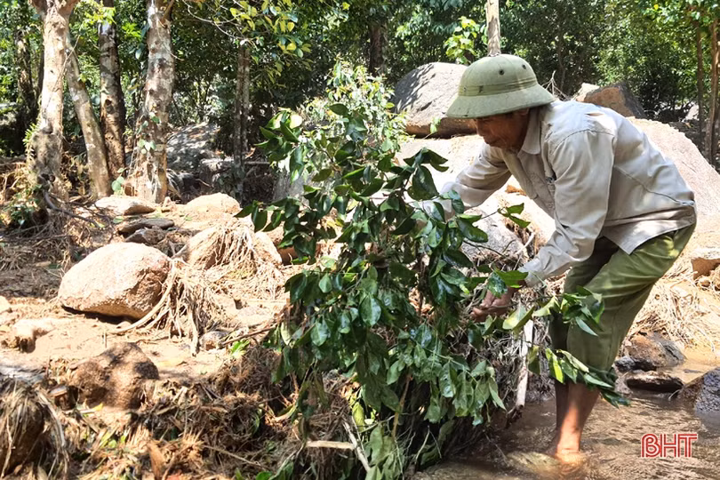 Người dân vùng thượng Kỳ Anh kể chuyện lở núi trong đêm, nhiều khối đá lớn rơi ầm ầm