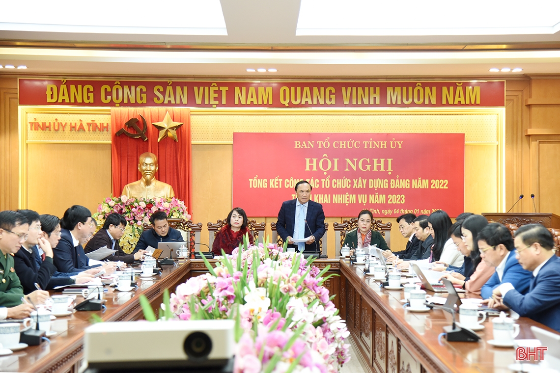 Ngành Tổ chức xây dựng Đảng Hà Tĩnh tập trung triển khai 7 nhóm nhiệm vụ năm 2023