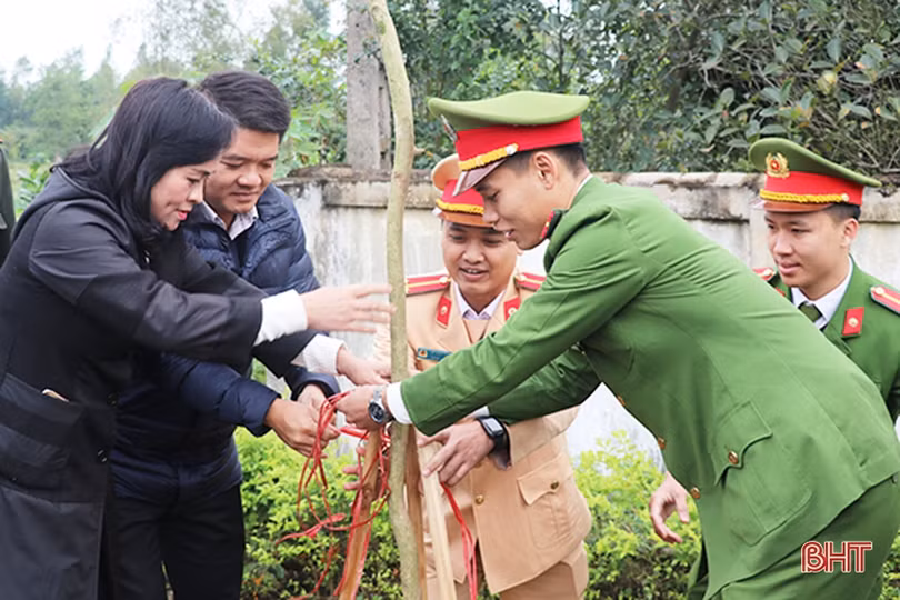 Lãnh đạo Hà Tĩnh tham gia trồng cây đầu xuân Canh Tý tại các địa phương