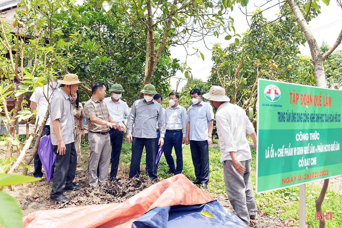 Lãnh đạo tỉnh Hà Tĩnh mong muốn Công ty CP Tập đoàn Quế Lâm chia sẻ kinh nghiệm sản xuất nông nghiệp hữu cơ