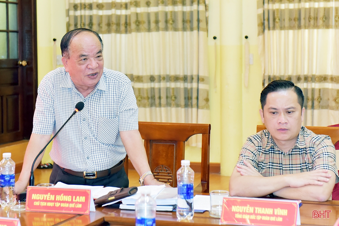 Tạo điều kiện tốt nhất để Công ty CP Tập đoàn Quế Lâm phát triển nông nghiệp hữu cơ trên địa bàn Hà Tĩnh