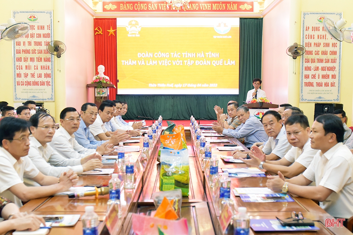 Tạo điều kiện tốt nhất để Công ty CP Tập đoàn Quế Lâm phát triển nông nghiệp hữu cơ trên địa bàn Hà Tĩnh