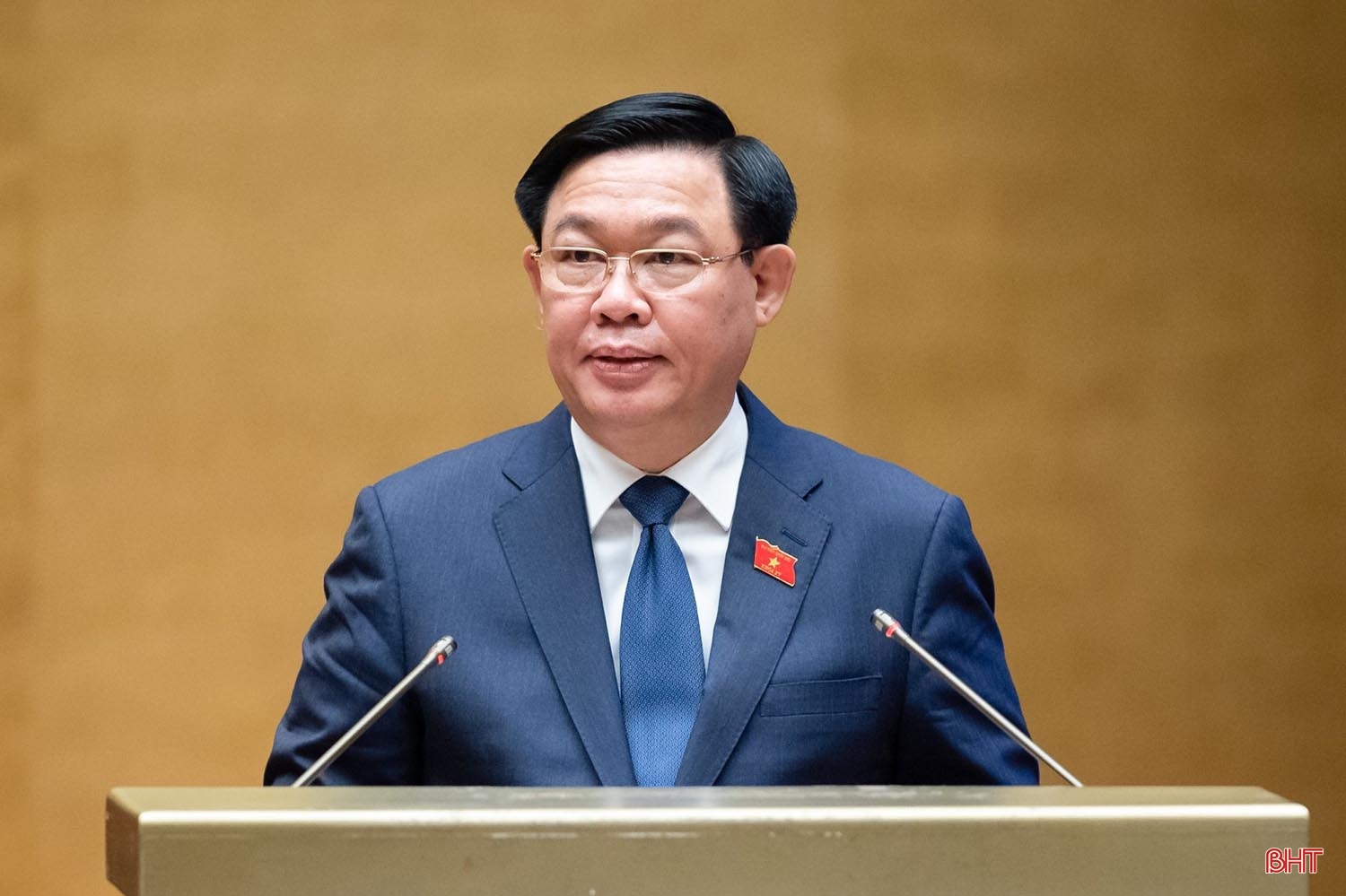 Chủ tịch Quốc hội Vương Đình Huệ phát biểu khai mạc Kỳ họp thứ 5, Quốc hội khóa XV. Khai mạc trọng thể Kỳ họp thứ 5, Quốc hội khóa XV