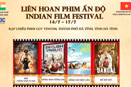 Poster Liên hoan phim Ấn Độ tại Hà Tĩnh.