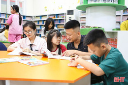 "Vui hè đọc sách" - sân chơi bổ ích ở Thư viện Hà Tĩnh