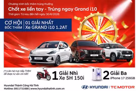 Chốt liền tay - Trúng ngay Grand I10: Cơ hội vàng tại Hyundai Hà Tĩnh