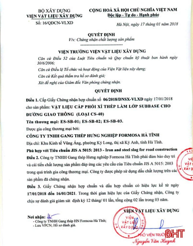 Xỉ thép là vật liệu tốt để thay thế nguồn khoáng sản tự nhiên đang ngày một cạn kiệt