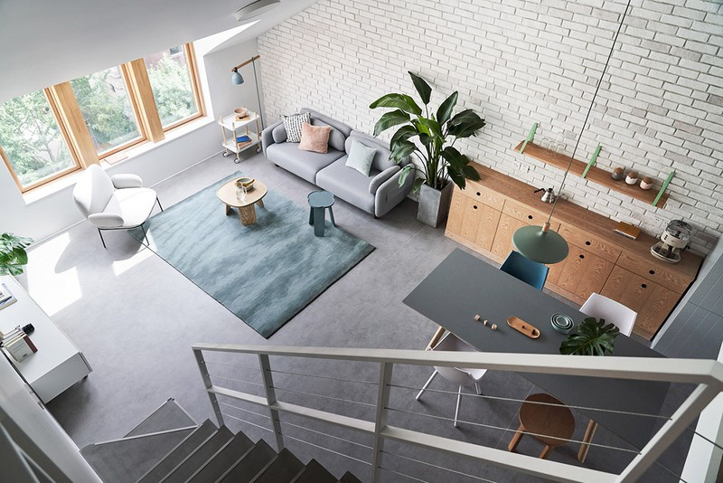 Mẫu phòng khách đặt liền kề phòng ăn ấn tượng