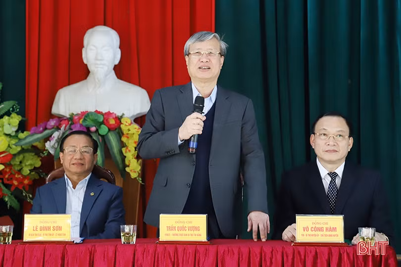 Thường trực Ban Bí thư Trần Quốc Vượng: Đức Thọ sáng tạo, quyết liệt trong sáp nhập xã, tổ chức bộ máy