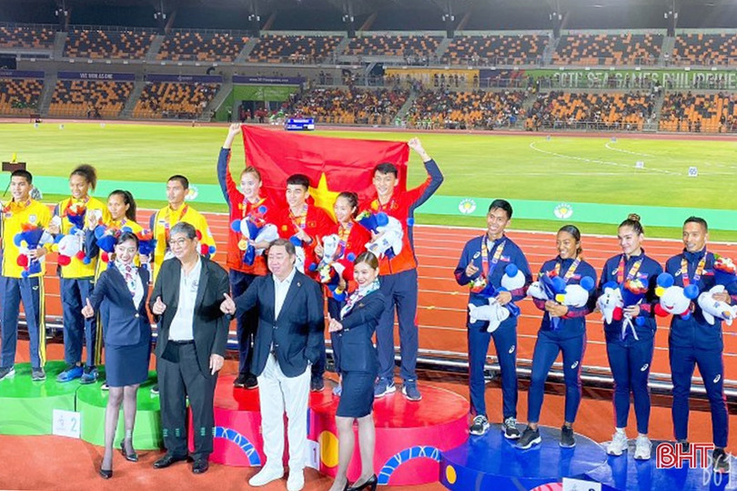 Vận động viên điền kinh Hà Tĩnh giành HCV tại SEA Games 30