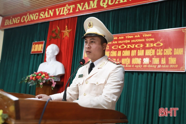 6 công an chính quy về đảm nhiệm chức danh công an xã ở Hương Sơn