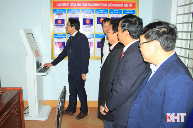 Nghi Xuân khai trương Bộ phận tiếp nhận và trả kết quả hiện đại