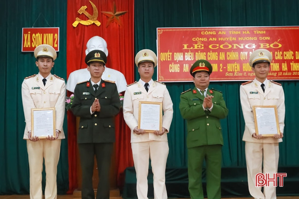 6 công an chính quy về đảm nhiệm chức danh công an xã ở Hương Sơn