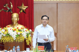 Ban Thường vụ Tỉnh ủy Hà Tĩnh duyệt Đại hội Đảng bộ UBND tỉnh 