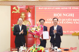 Ông Võ Tá Nghĩa giữ chức Phó Trưởng ban Quản lý Khu kinh tế Hà Tĩnh
