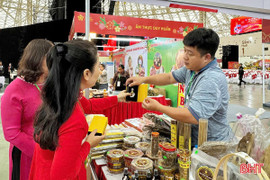 Hàng hóa Hà Tĩnh tìm cơ hội mở rộng thị trường tại Hội chợ mùa Xuân