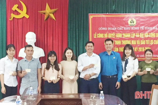 Thành lập mới 6 công đoàn cơ sở ở Hà Tĩnh