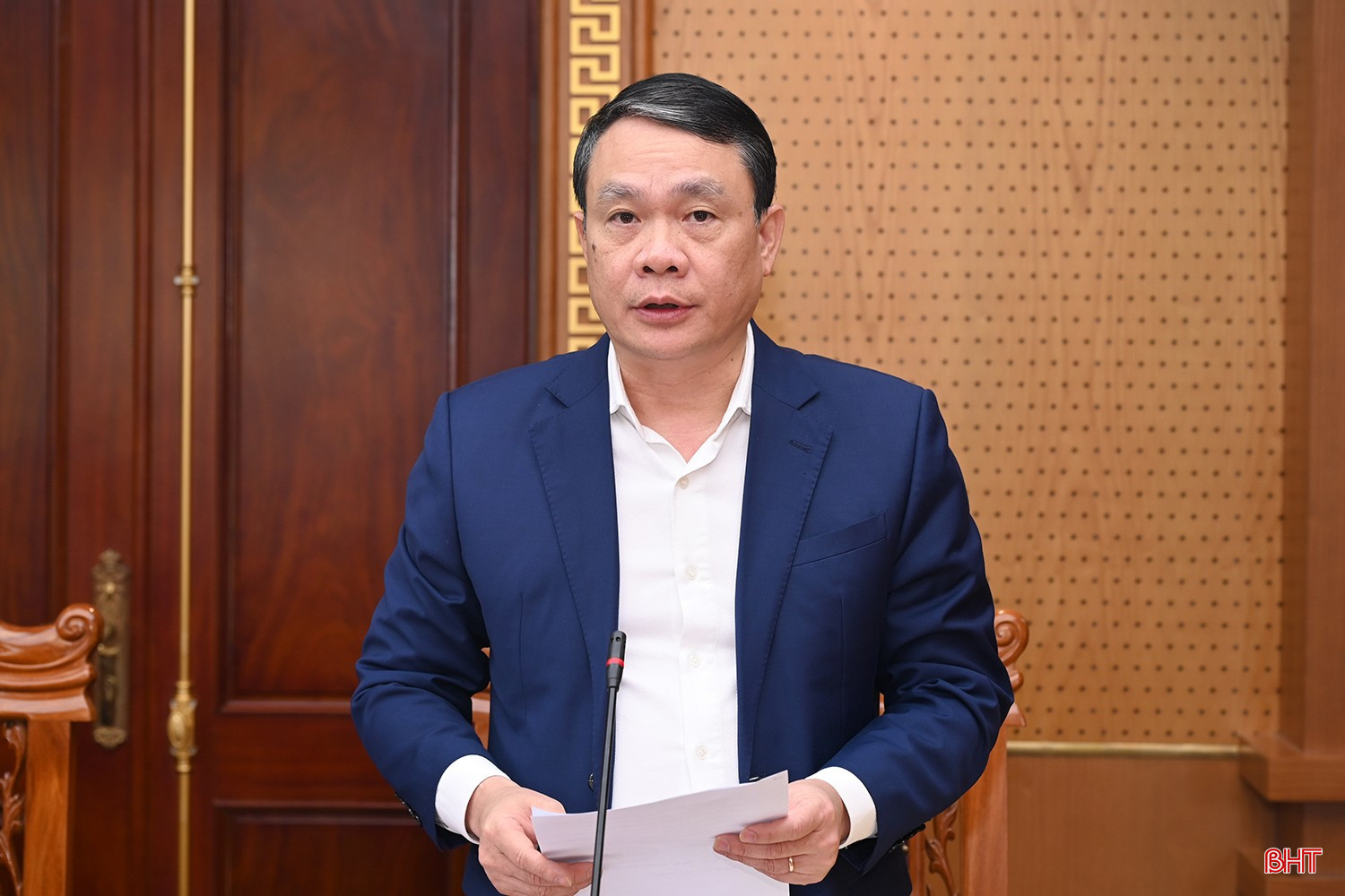 Đồng chí Đặng Khánh Toàn - Ủy viên BCH Trung ương Đảng, Phó Chánh Văn phòng Trung ương Đảng, phó trưởng đoàn công bố quyết định kiểm tra, giám sát.