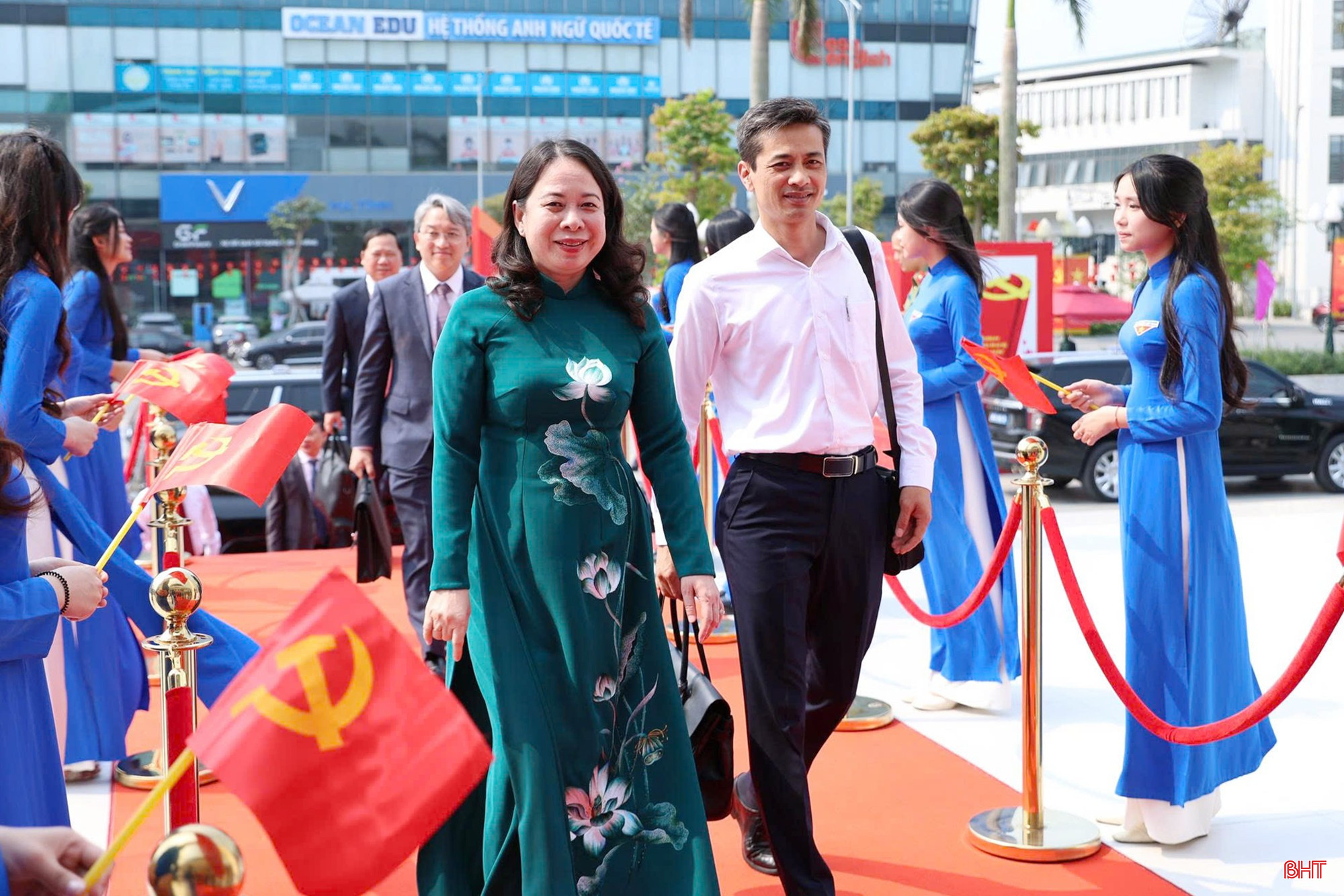 Phó Chủ tịch nước Võ Thị Ánh Xuân tới dự buổi lễ.