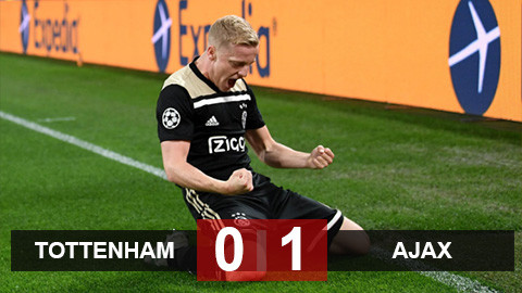 Thắng dễ trên sân Tottenham, Ajax rộng đường vào chung kết