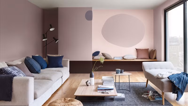 Bí quyết trang trí phòng khách màu hồng khiến vạn người mê