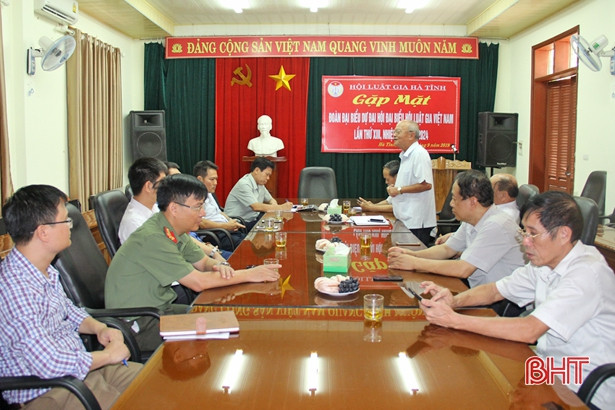 Đại biểu Hà Tĩnh sẽ góp tiếng nói tại Đại hội Hội Luật gia Việt Nam