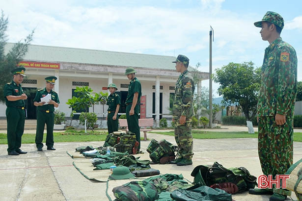 Bộ Tư lệnh Biên phòng kiểm tra tại Hà Tĩnh