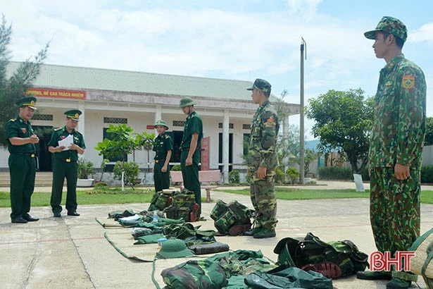 Bộ Tư lệnh Biên phòng kiểm tra tại Hà Tĩnh