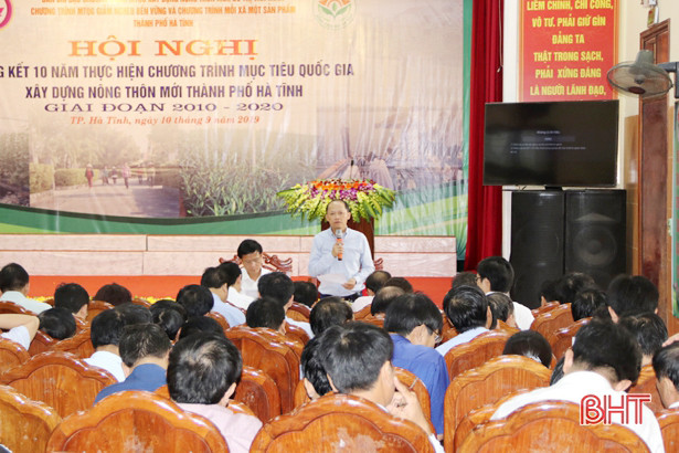 TP Hà Tĩnh đề nghị công nhận hoàn thành nhiệm vụ nông thôn mới