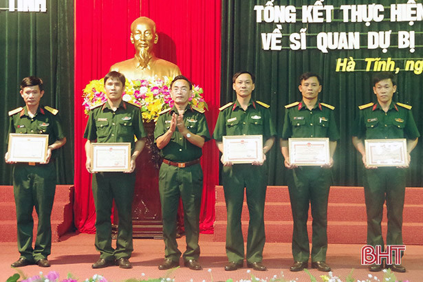 Đơn vị nhận quân đánh giá cao chất lượng nguồn sĩ quan dự bị của Hà Tĩnh