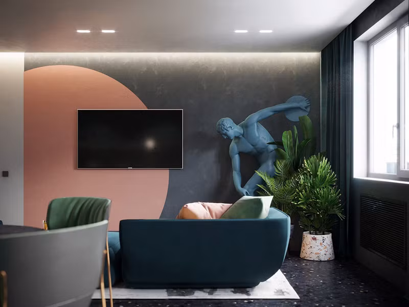 Bí quyết trang trí phòng khách màu hồng khiến vạn người mê