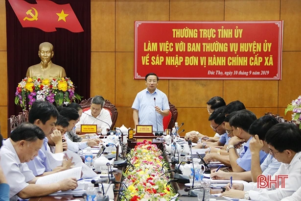 Đức Thọ sớm hoàn thành đánh giá cán bộ, sẵn sàng để có bộ máy mới