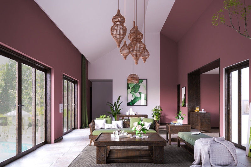 bí quyết trang trí phòng khách màu hồng khiến vạn người mê hình 6 Bí quyết trang trí phòng khách màu hồng khiến vạn người mê