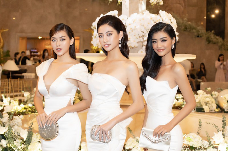 Top 3 Miss World Vietnam “đốt mắt” trong trang phục váy trắng nuột nà