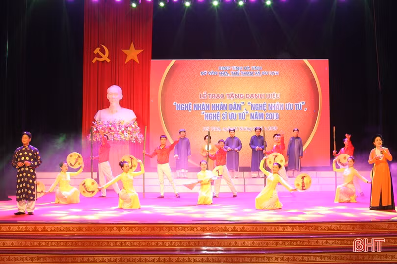 9 cá nhân ở Hà Tĩnh được phong tặng Nghệ nhân nhân dân, Nghệ nhân ưu tú, Nghệ sỹ ưu tú