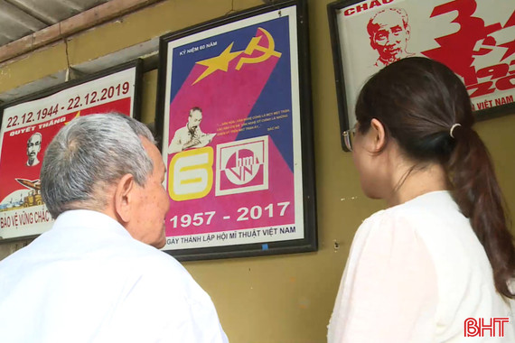 Họa sĩ Hoàng Hữu Trí - hơn nửa thế kỷ gắn bó cùng tranh cổ động